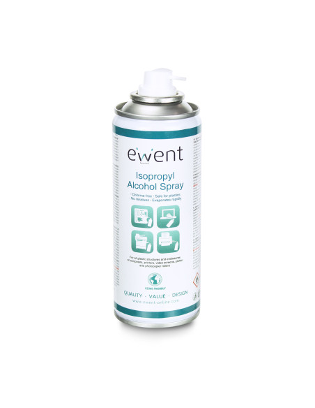 Ewent EW5613 kit de limpieza para computadora Impresora Espray para limpieza de equipos 200 ml