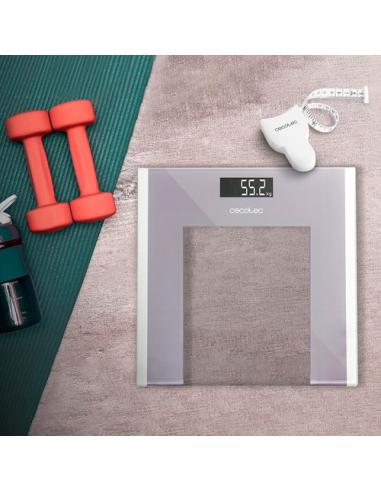 Cecotec Surface Precision Healthy Plaza Gris, Transparente, Blanco Báscula personal electrónica