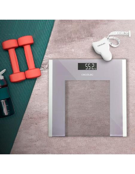 Cecotec Surface Precision Healthy Plaza Gris, Transparente, Blanco Báscula personal electrónica
