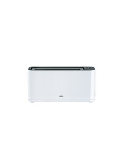 Braun HT3100WH tostadora 1 rebanada(s) 1000 W Negro, Blanco