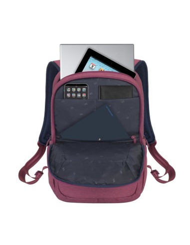 Rivacase 7760 39,6 cm (15.6") Funda tipo mochila Rojo