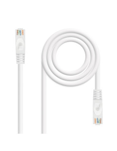 Nanocable Cable de red latiguillo RJ45 LSZH Cat.6A UTP AWG24, Blanco, 1.0m