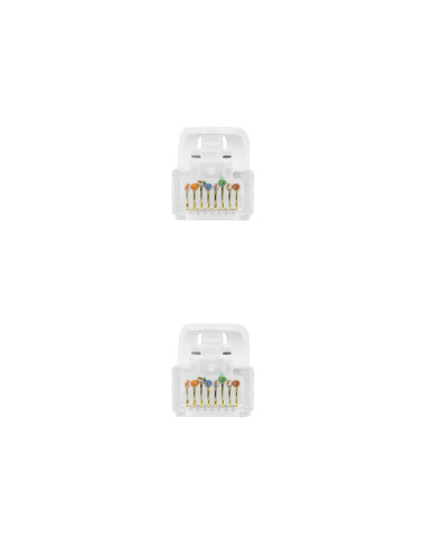 Nanocable Cable de red latiguillo RJ45 LSZH Cat.6A UTP AWG24, Blanco, 1.0m