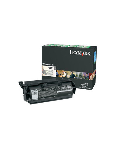 Lexmark T650, T652, T654 Return Program Print Cartridge cartucho de tóner Original Negro