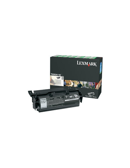 Lexmark T650, T652, T654 Return Program Print Cartridge cartucho de tóner Original Negro