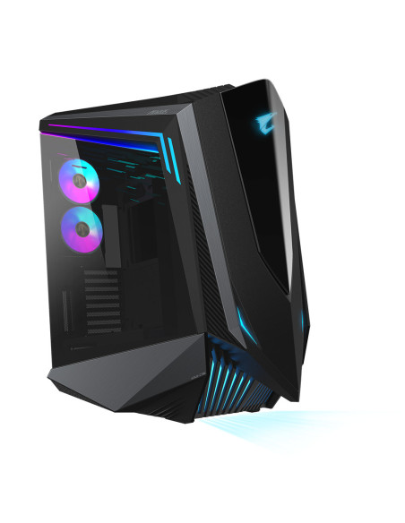 GIGABYTE AORUS C700 GLASS Caja de PC – Torre completa, compatible con hasta E-ATX y radiadores de 420 mm, 5 ventiladores de 120