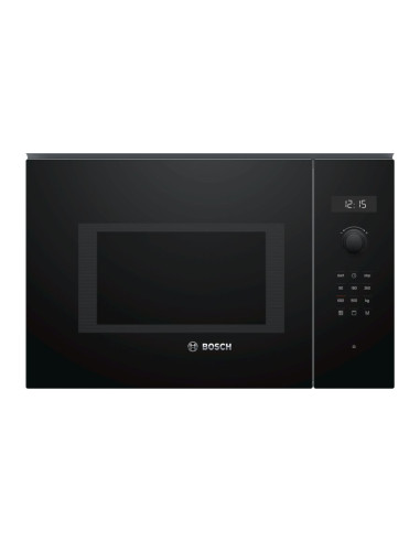 Bosch Serie 6 BEL554MB0 microondas Negro, Acero inoxidable Microondas combinado Integrado 25 L 900 W