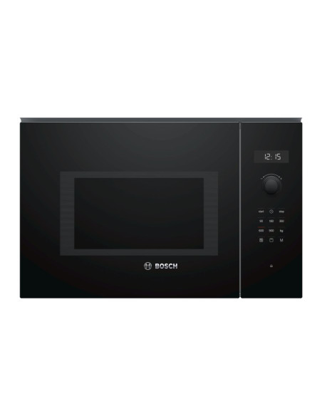 Bosch Serie 6 BEL554MB0 microondas Negro, Acero inoxidable Microondas combinado Integrado 25 L 900 W