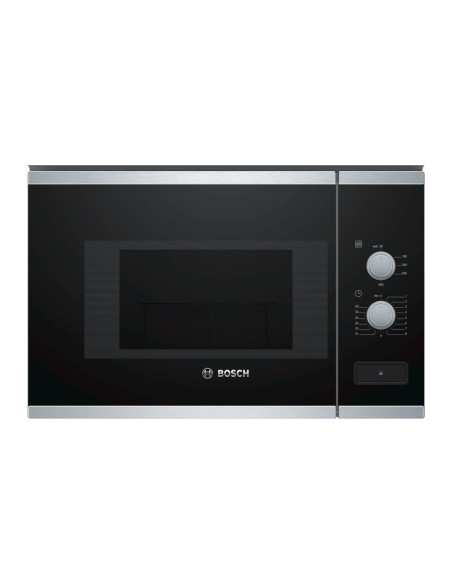 Bosch BFL520MS0 microondas Negro, Acero inoxidable Microondas combinado Integrado 20 L 800 W