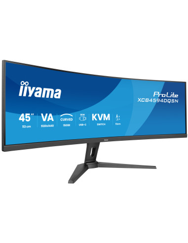 iiyama G-MASTER 45"LCD Curved Bus. UWQHD pantalla para PC 113 cm (44.5") 5120 x 1440 Pixeles Dual QHD LED Negro