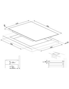 Smeg SI5632D hobs Negro Integrado Con placa de inducción 3 zona(s) 2