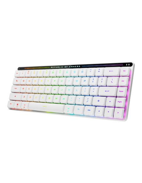 ASUS 90MP03EC-BKSA10 teclado Juego USB + RF Wireless + Bluetooth Blanco