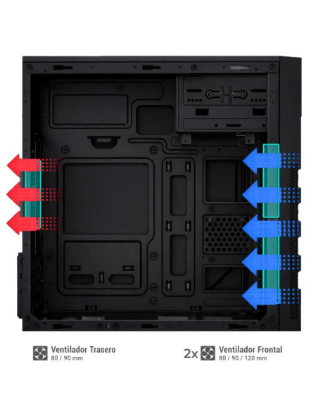 CoolBox CAJA MATX M680 USB-C 3.2 GEN1 FTE.BASIC500 500W