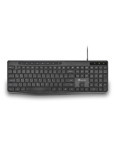 NGS SPECTRA (QUERTY, ES) teclado Hogar   Oficina USB QWERTY Español Negro