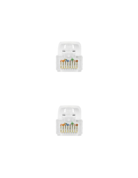 Nanocable Cable Red Latiguillo RJ45 LSZH CAT.6A UTP AWG24, Blanco, 25 cm