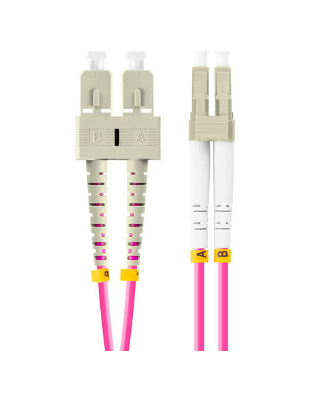 Lanberg FO-LUSU-MD41-0010-VT Cable de fibra óptica e InfiniBand 1 m LC SC LC SC Violeta