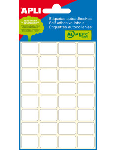 APLI 02661 etiqueta autoadhesiva Alrededor Permanente Blanco 210 pieza(s)