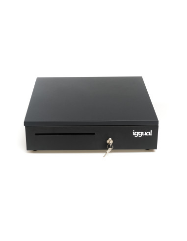 iggual Cajón Portamonedas IRON-35 42cm 5+6 negro