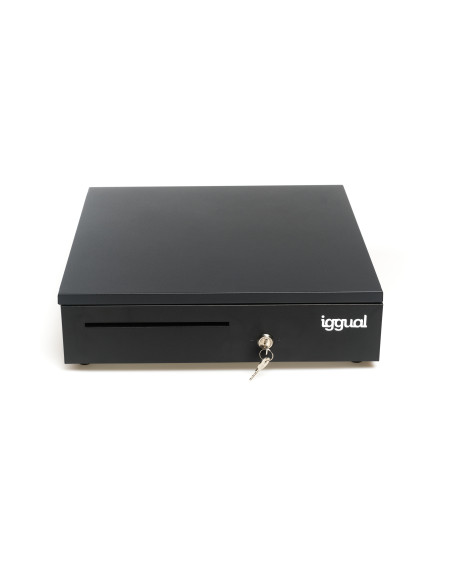 iggual Cajón Portamonedas IRON-35 42cm 5+6 negro