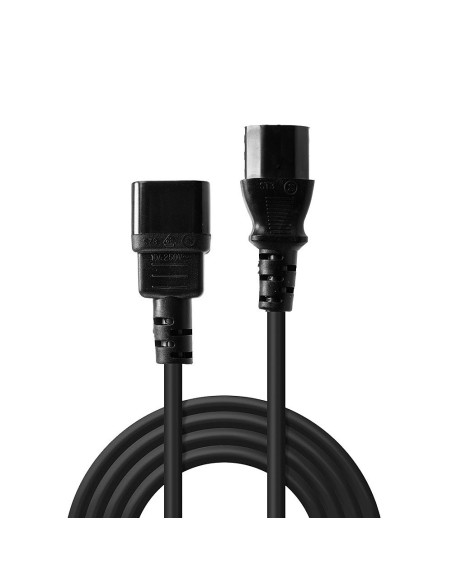 Lindy 30320 cable de transmisión Negro 0,5 m C14 acoplador C13 acoplador