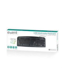 Ewent EW3195 teclado Hogar USB QWERTZ Portugués Negro 2