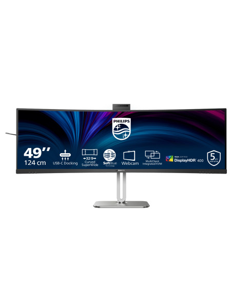 Philips 49B2U6900CH 00 pantalla para PC 124 cm (48.8") 5120 x 1440 Pixeles Dual QHD LCD Negro