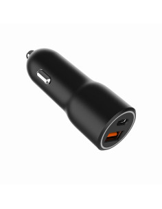 Gembird TA-UC-AC2PDQC38-CAR-01 cargador de dispositivo móvil Universal Negro Encendedor de cigarrillos Carga rápida Auto 2