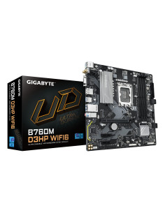 GIGABYTE B760M D3HP WIFI6 Placa base - Compatible con procesadores Intel Core 14ª generación, VRM digital de 4+1+1 fases, hasta