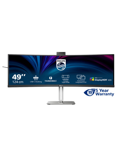 Philips 49B2U6903CH 00 pantalla para PC 124,5 cm (49") 5120 x 1440 Pixeles Dual QHD LCD Gris