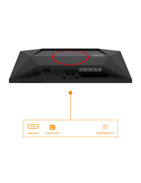 AOC G4 25G4SRE pantalla para PC 62,2 cm (24.5") 1920 x 1080 Pixeles Full HD LED Negro, Rojo