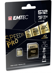 Emtec ECMSDM512GXC10SP memoria flash 512 GB MicroSDXC UHS-I Clase 10 2