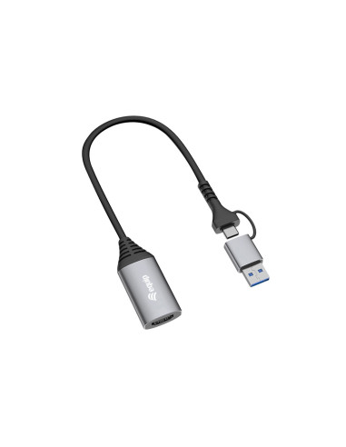 Equip 133498 Adaptador gráfico USB 1920 x 1080 Pixeles Gris