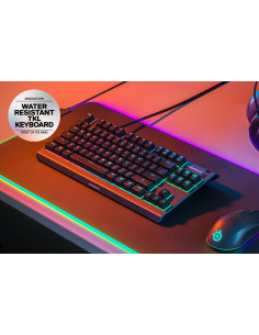 Steelseries APEX 3 TKL teclado Juego USB QWERTY Inglés de EE. UU. Negro 2