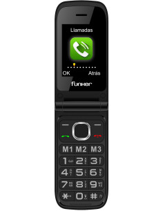 Funker C200 COMFORT 4G 6,1 cm (2.4") 112,9 g Negro Teléfono para personas mayores 2