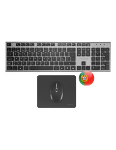 Tacens 6ZENITHPT teclado Ratón incluido Hogar   Oficina RF inalámbrico QWERTY Portugués Gris