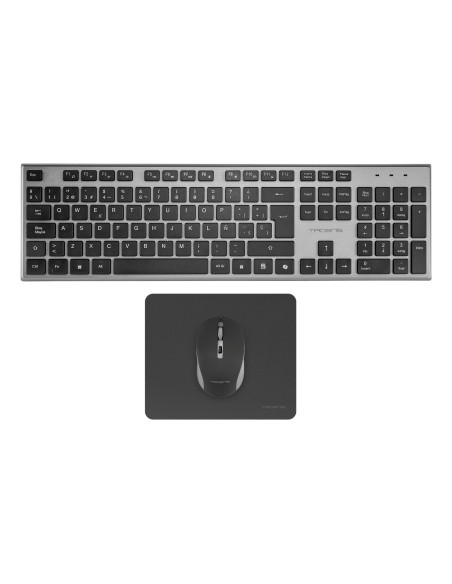 Tacens 6ZENITHFR teclado Ratón incluido Hogar   Oficina RF inalámbrico AZERTY Francés Gris