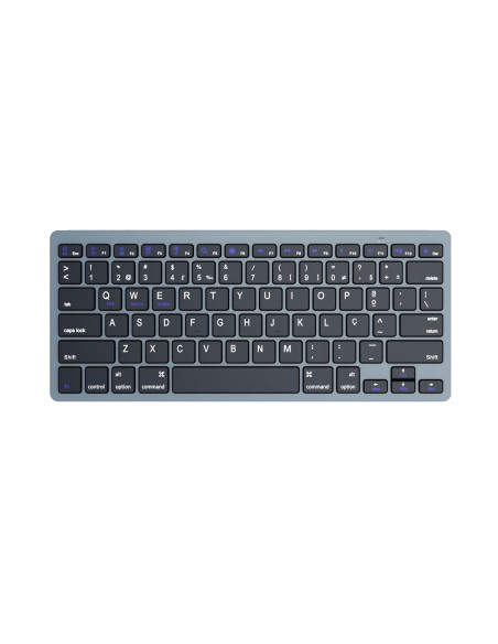 Ewent EW3120 teclado Universal Bluetooth QWERTY Portugués Negro, Gris
