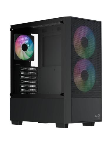 Aerocool B508A Flow ARGB Cristal Templado Negra