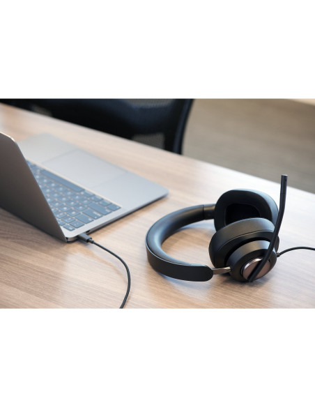 Kensington Auriculares circumaurales USB-C H2000