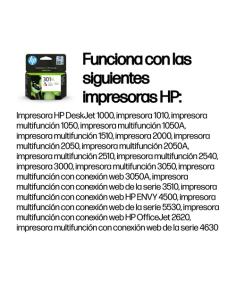 tinta 301xl tricolor 330 paginas aproximadamente 2