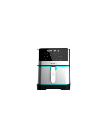 Cecotec 04984 freidora Sencillo 8 L Independiente 1800 W Freidora baja en grasa Negro, Acero inoxidable