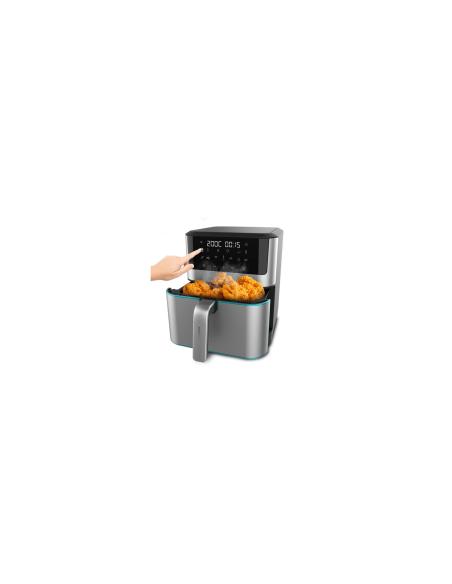 Cecotec 04984 freidora Sencillo 8 L Independiente 1800 W Freidora baja en grasa Negro, Acero inoxidable