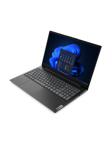 Lenovo V15 AMD Ryzen™ 7 7730U Portátil 39,6 cm (15.6") Full HD 16 GB DDR4-SDRAM 512 GB SSD Wi-Fi 6 (802.11ax) Español Negro