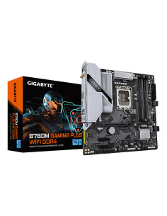 GIGABYTE B760M GAMING PLUS WIFI DDR4 Placa base - Compatible con procesadores Intel Core de 14ª generación, VRM de 4+1+1 fases,