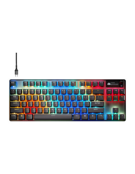 Steelseries APEX PRO TKL GEN 3 teclado Juego USB QWERTY Inglés internacional Negro