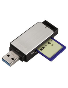 Hama 123900 lector de tarjeta USB 3.2 Gen 1 (3.1 Gen 1) Negro, Plata 2