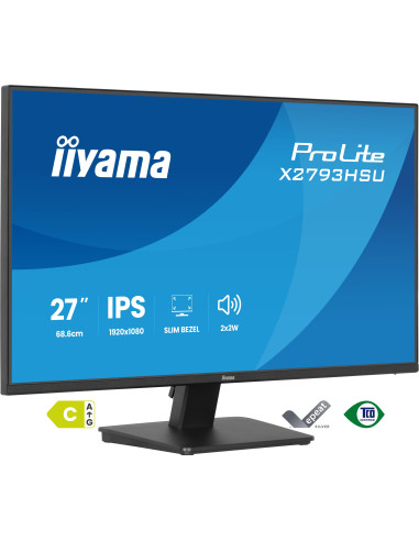 iiyama ProLite X2793HSU-B1 pantalla para PC 68,6 cm (27") 1920 x 1080 Pixeles Full HD LED Negro
