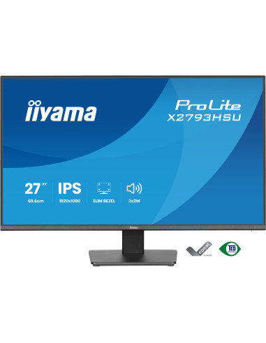 iiyama ProLite X2793HSU-B1 pantalla para PC 68,6 cm (27") 1920 x 1080 Pixeles Full HD LED Negro