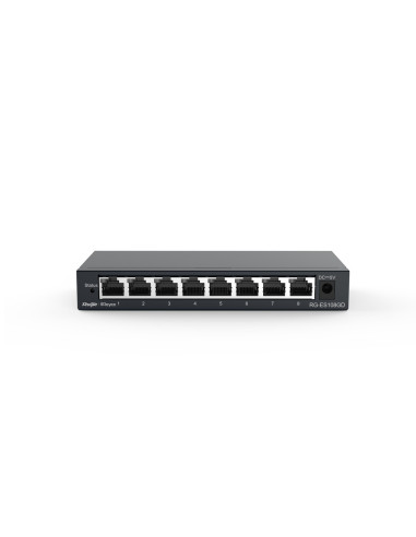 Ruijie Networks RG-ES108GD switch No administrado Gigabit Ethernet (10 100 1000) Negro
