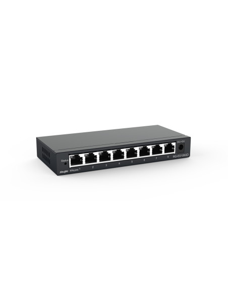 Ruijie Networks RG-ES108GD switch No administrado Gigabit Ethernet (10 100 1000) Negro